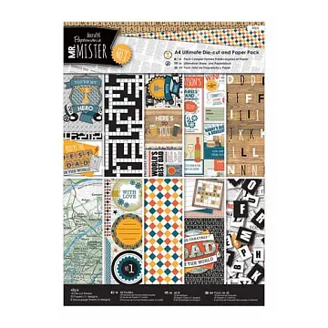 Набор бумаги А4 с высечками "Мистер", 48 листов (DoCrafts)