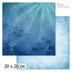 20х20 Бумага "Фономикс. Голубой. Дизайн 4" (ScrapMania) 20х20 Бумага "Фономикс. Голубой. Дизайн 4" (ScrapMania)