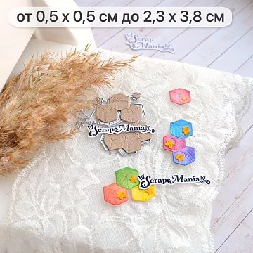 Нож "Детство. Кубики", 2,3х3,8 см (ScrapMania)