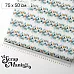 Отрез ткани 75х50 см "Снежинки-мандаринки. Лес" (ScrapMania)