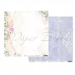 Бумага 30х30 см "Just You And Me. Счастье/Happiness" (PaperBlonde)