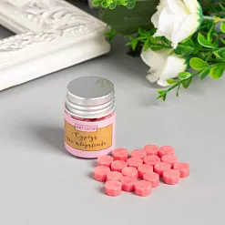 Сургуч в банке "Восьмигранник. Лососево-розовый", 19 шт (АртУзор)