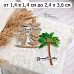 Нож "Пляж. Пальма", 2,4х3,6 см (ScrapMania)