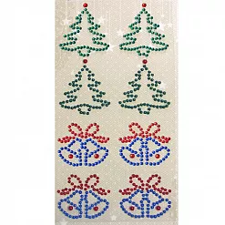 Наклейки из страз "Зимний переполох", 8 шт (Рукоделие)