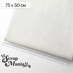 Отрез ткани 75х50 см "Школьная жизнь. Клеточка" (ScrapMania)
