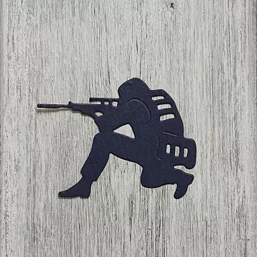 Нож "Солдат 2", 6,1х4,8 см (ArtScrap)