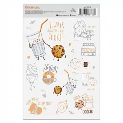 Наклейки для вырезания 14х21 см "Milk and cookie" (АртУзор)