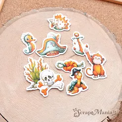 Набор высечек из бумаги "Маленький пират", 39 шт (ScrapMania)