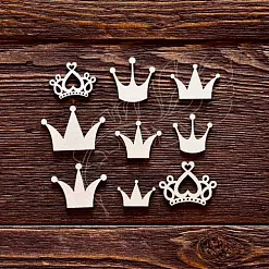 Набор украшений из чипборда "Короны" (AL)