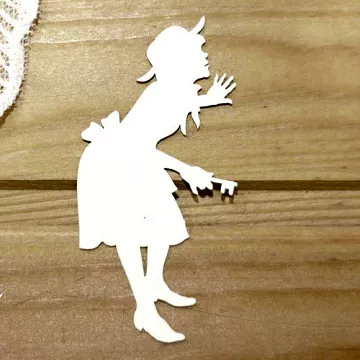 Украшение из чипборда "Девочка с ключом" (Просто небо)