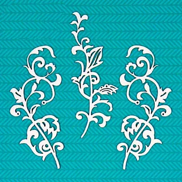 Набор украшений из чипборда "Завитки. Карина" (CraftStory)