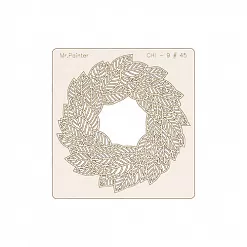 Украшение из чипборда "Рамочка с листьями" (Mr.Painter)