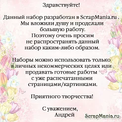 ОНЛАЙН Набор электронных страничек для распечатки "Ежедневник. Лето" (ScrapMania)