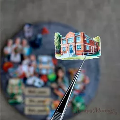 Набор тканевых высечек "Школьная жизнь", 33 шт (ScrapMania)