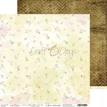 Бумага 30х30 см "Hello little girl 04" (CraftO'clock)
