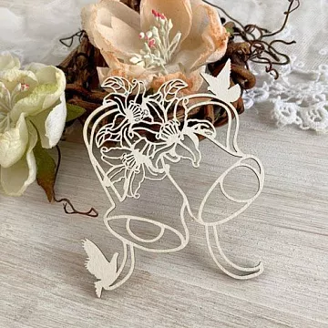 Чипборд "Свадебные колокола", 6,3х7,2 см (LeoMammy)