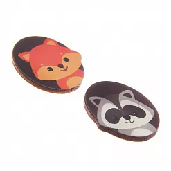 Набор деревянных украшений "Best friends"