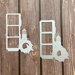 Нож "Рамка с маяком", 7х10,4 см (Scrapman)