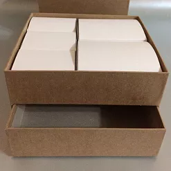 Двухъярусная заготовка для маминых сокровищ с 5 коробочками, цвет крафт