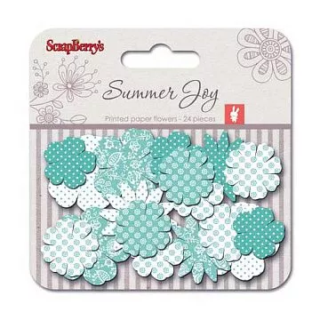 Набор бумажных цветочков "Летняя радость. Цветущая лоза", 24 шт (ScrapBerry's)