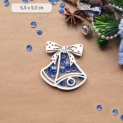 Шейкер "Волшебный снегопад. Колокольчик. Мини", 5,5х5,5 см (ScrapMania)