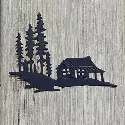 Нож "Домик в лесу 2", 6,7х8,7 см (ArtScrap)