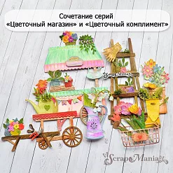 Нож "Цветочный комплимент. Сапожок с одуванчиками", 4х5 см (ScrapMania) Нож "Цветочный комплимент. Сапожок с одуванчиками", 4х5 см (ScrapMania)