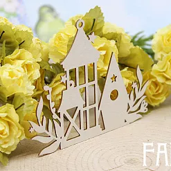 Украшение из чипборда "Фонарики 1567" (Fantasy)