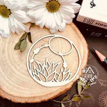 Украшение из чипборда "Флорариум" (WoodHome)