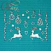 Набор украшений из чипборда "С оленями" (CraftStory)