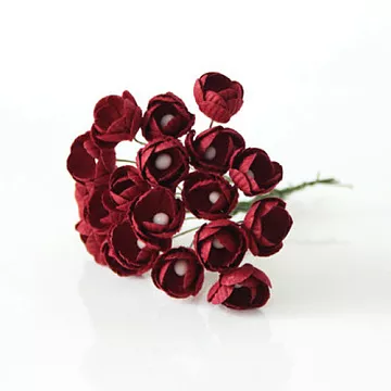 Букет лютиков "Бордовый", 1 см, 5 шт (Craft)