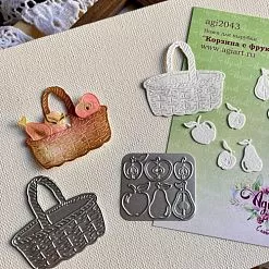 Нож "Корзина с фруктами", 5,5х5,2 см (AgiArt)