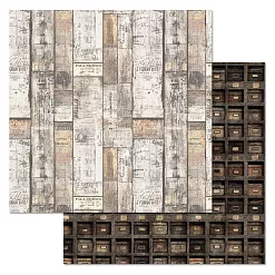 Бумага "Старый архив. Секретер" (ScrapMania) Бумага "Старый архив. Секретер" (ScrapMania)