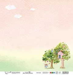 Бумага 30х30 см "Билет в детство 2" (Mr.Painter)