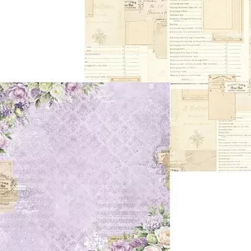 Бумага 30х30 см "Сиреневый рассвет. Лист 1" (Scrapodelie)