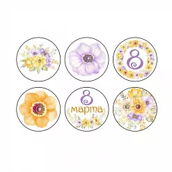 Набор фишек "8 марта" (ScrapMania) Набор фишек "8 марта" (ScrapMania)