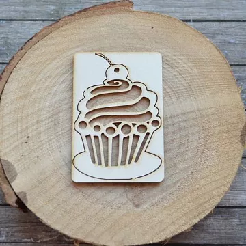 Украшение из чипборда "Мороженое" (ScrapStar)