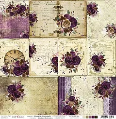 Бумага "Plum In Chocolate. Карточки" (CraftO'clock)