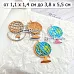 Нож "Школьная жизнь. Глобус", 3,8х5,5 см (ScrapMania)