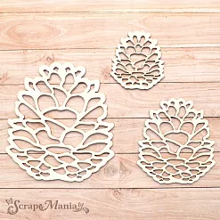 Чипборд "Новогодние традиции. Шейкер. Шишка. Маленькая" (ScrapMania) Чипборд "Новогодние традиции. Шейкер. Шишка. Маленькая" (ScrapMania)