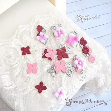 Нож "Гортензия. Пинки винки", 7,5х5,5 см (ScrapMania)