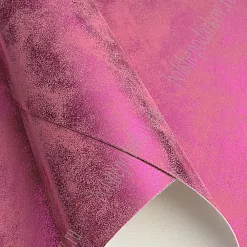 Отрез экокожи А4 "С напылением. Розовый с фуксией"