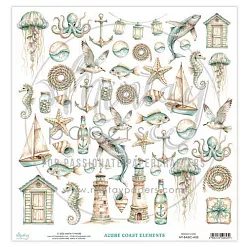 Бумага 30х30 см "Azure Coast. Для вырезания" (Mintay) Бумага 30х30 см "Azure Coast. Для вырезания" (Mintay)