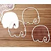 Украшение из чипборда "Шейкер. Слоненок" (Просто небо)