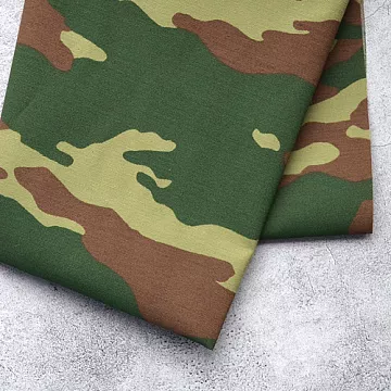 Отрез ткани 36х50 см "Камуфляж светлый зеленый" (КМФ)