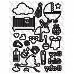 Нож "Фигурки. Новорожденный", 14,8х21 см (DoCrafts)