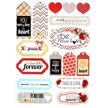 Скрап-карта А4 "Это любовь" (ScrapMania)