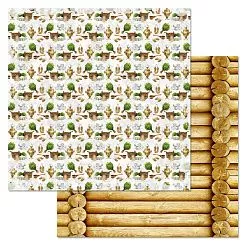 Бумага "Банная. С легким паром" (ScrapMania) Бумага "Банная. С легким паром" (ScrapMania)