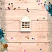 Чипборд "Имбирное Рождество. Шейкер. Дом с одним окном. Мини" (ScrapMania)