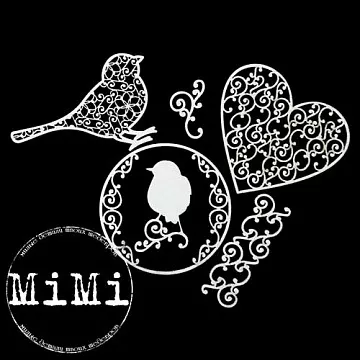 Набор украшений из чипборда "Объемные узоры. Ажур" (MiMi Design)